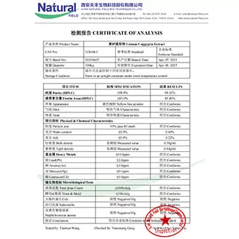 Cotinus Coggygria Extract (Fisetin Powder) COA