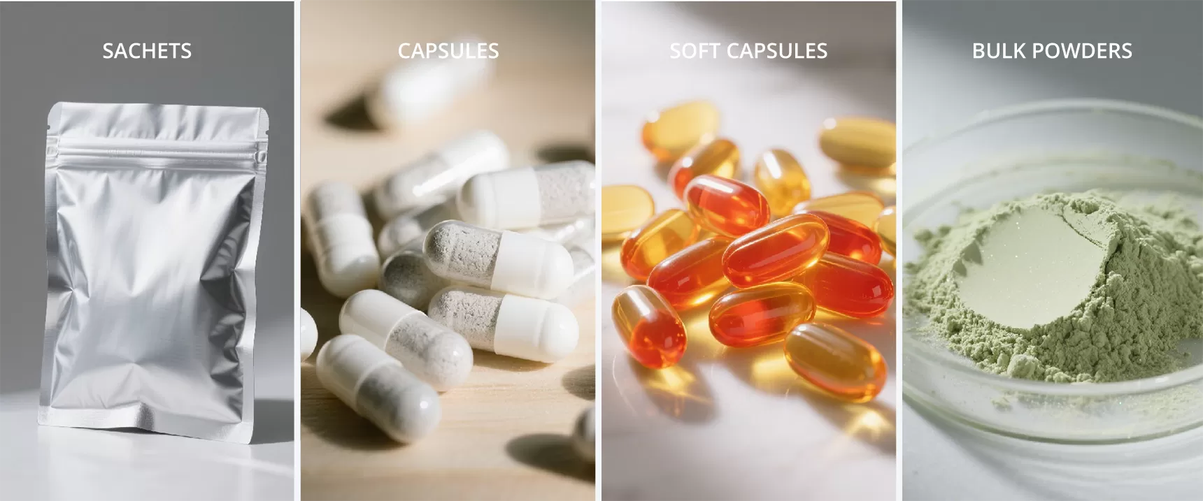 Opções de Embalagem Liposomal de Rótulo Privado