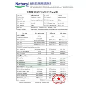 Extrato de Tongkat Ali NF-COA com Eurycomanona 2%